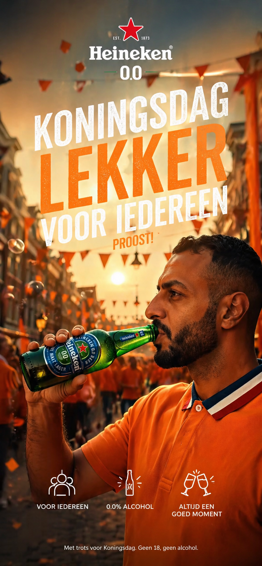 Heineken Koningsdag, the released ad poster